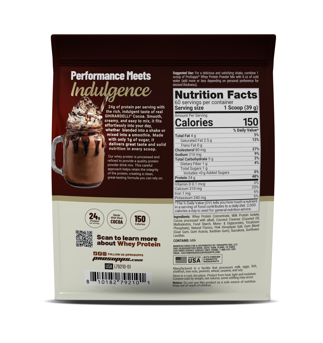 Ghirardelli x ProSupps Whey Protein