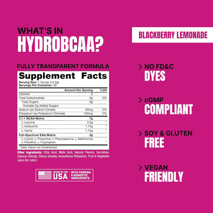 BCAA Esenciales HydroBCAA para Recuperación