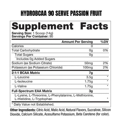 BCAA Esenciales HydroBCAA para Recuperación (90 servicios)