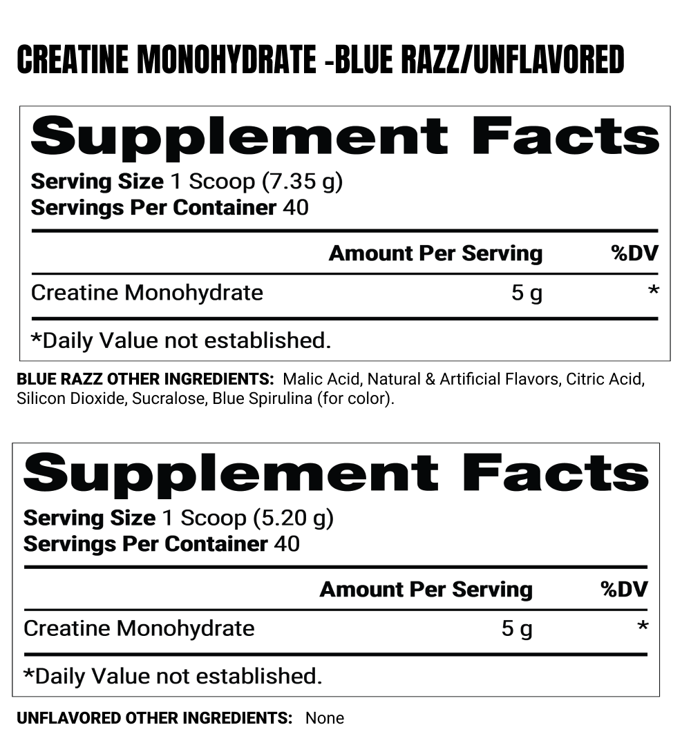 Creatine Monohydrate Dual Tub