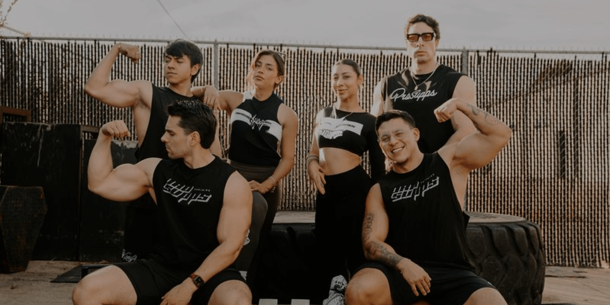 Fitness athlete training in gym