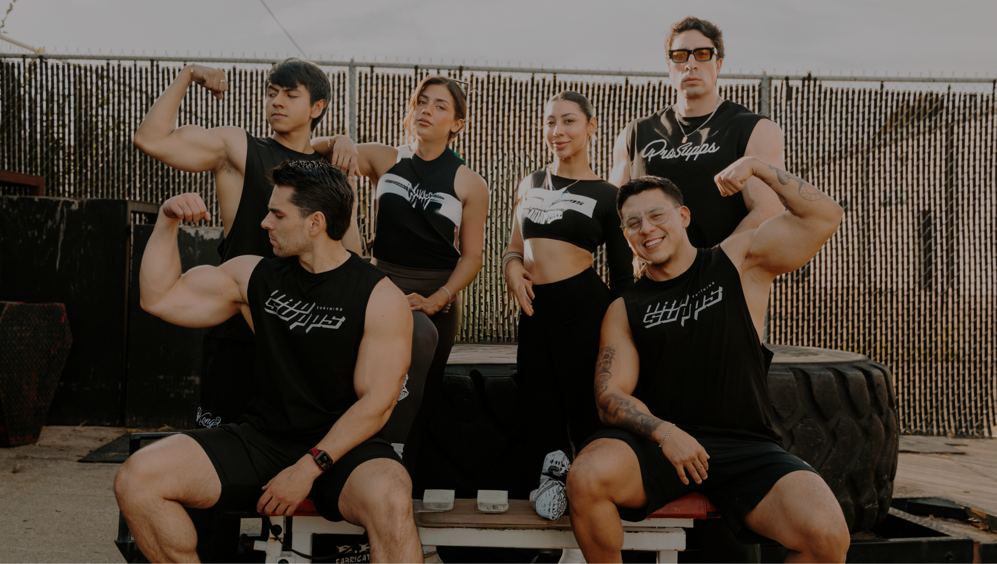 Fitness athlete training in gym