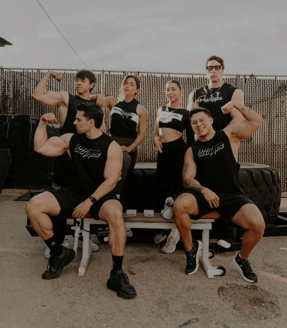 Fitness athlete training in gym
