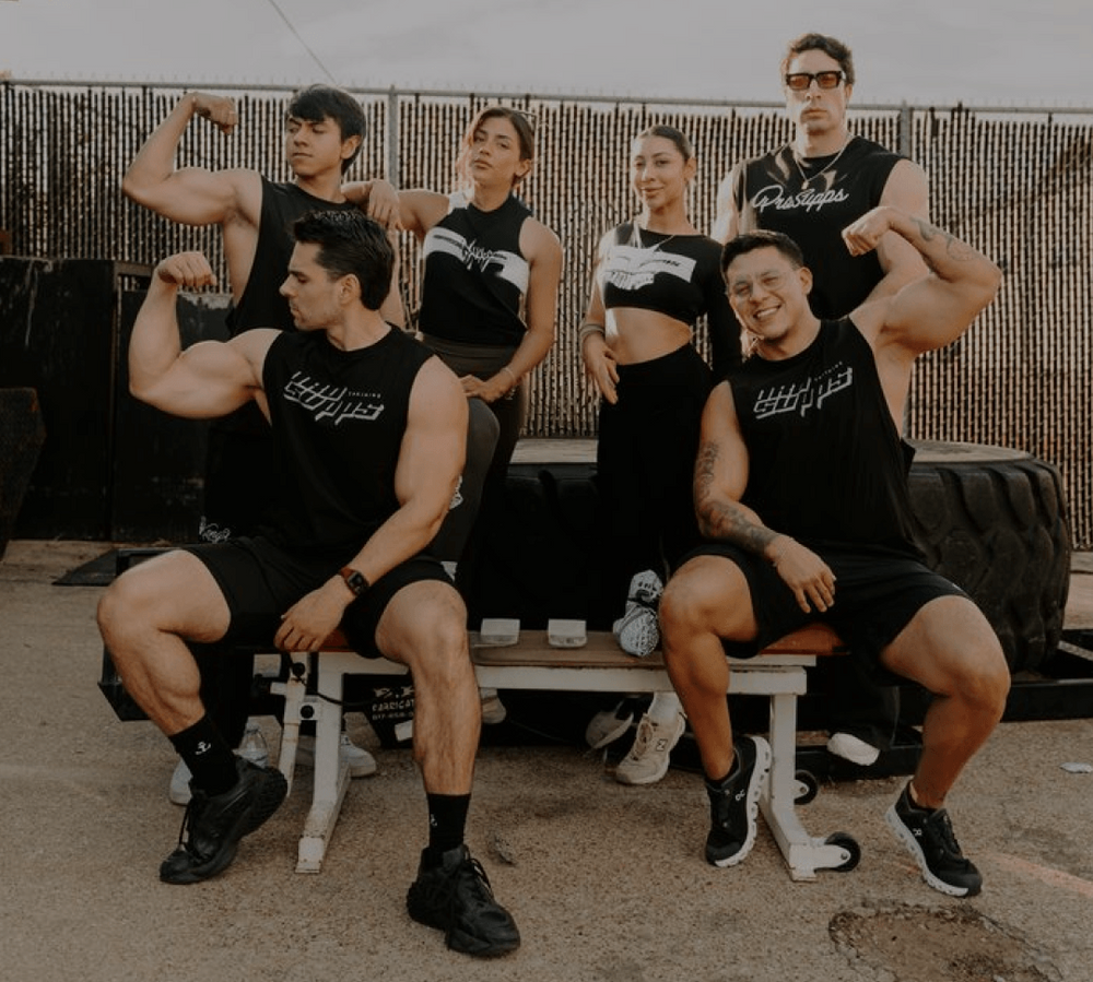 Fitness athlete training in gym